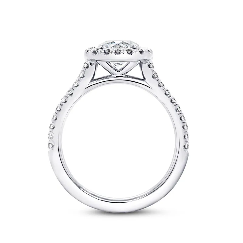 0.34ctw Diamond Halo Engagement Ring