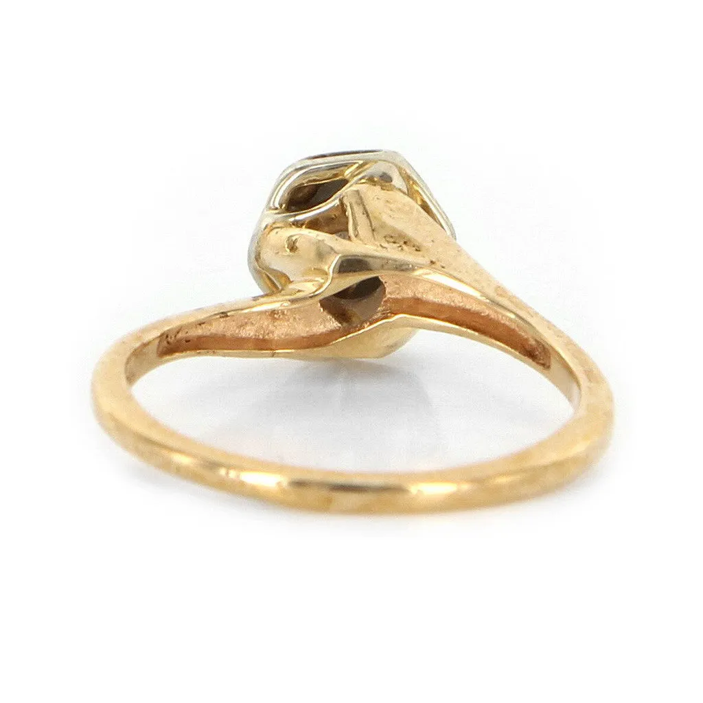14K Gold Art Deco Engagement Ring