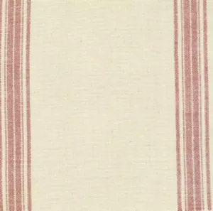 16" Toweling Natural with Red Stripe
