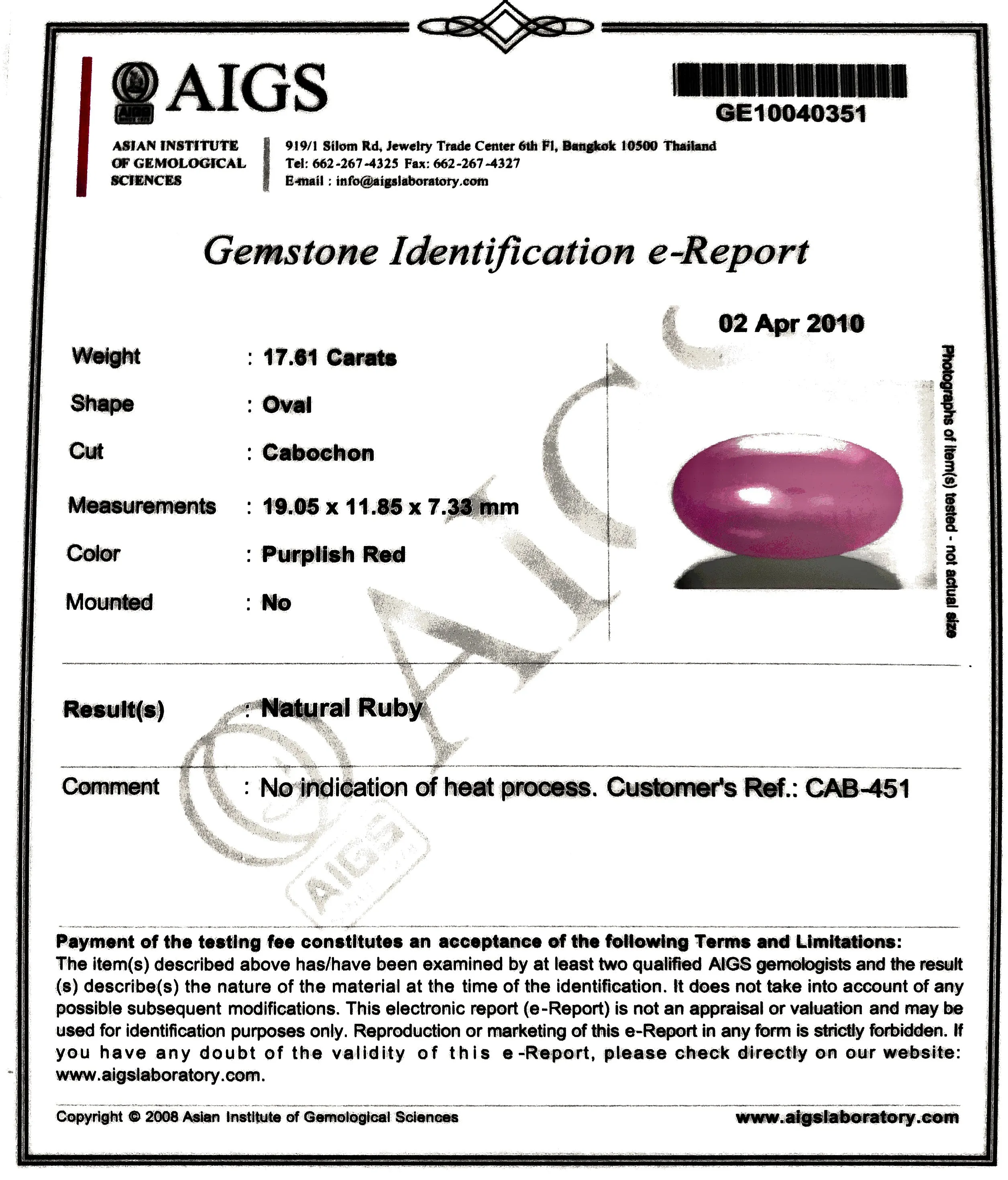 17.71 Carat Certified Untreated Estate Ruby Diamond Platinum Ring