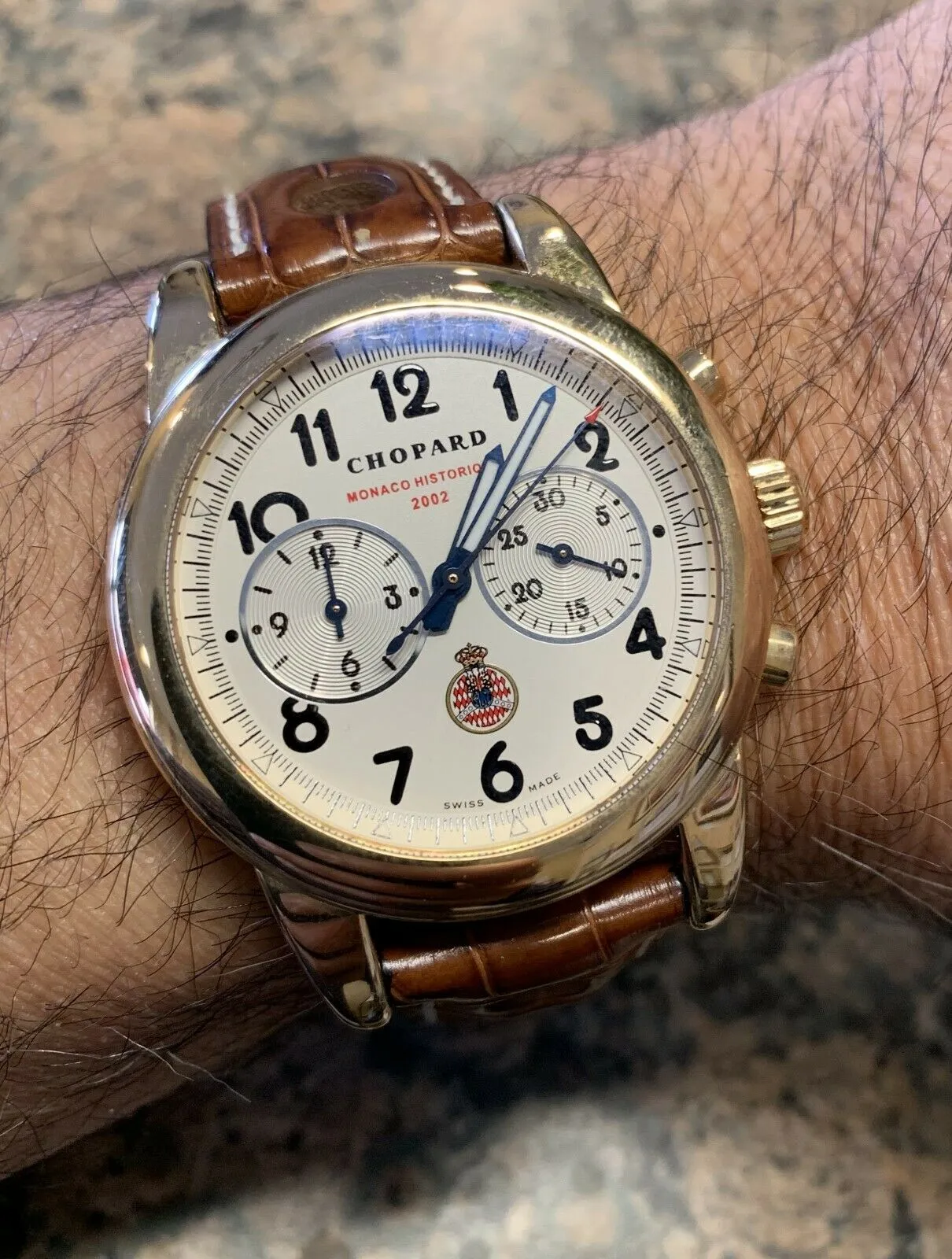18k Gold CHOPARD Grand Prix Monaco Historique 2002 Reference:  16/1256
