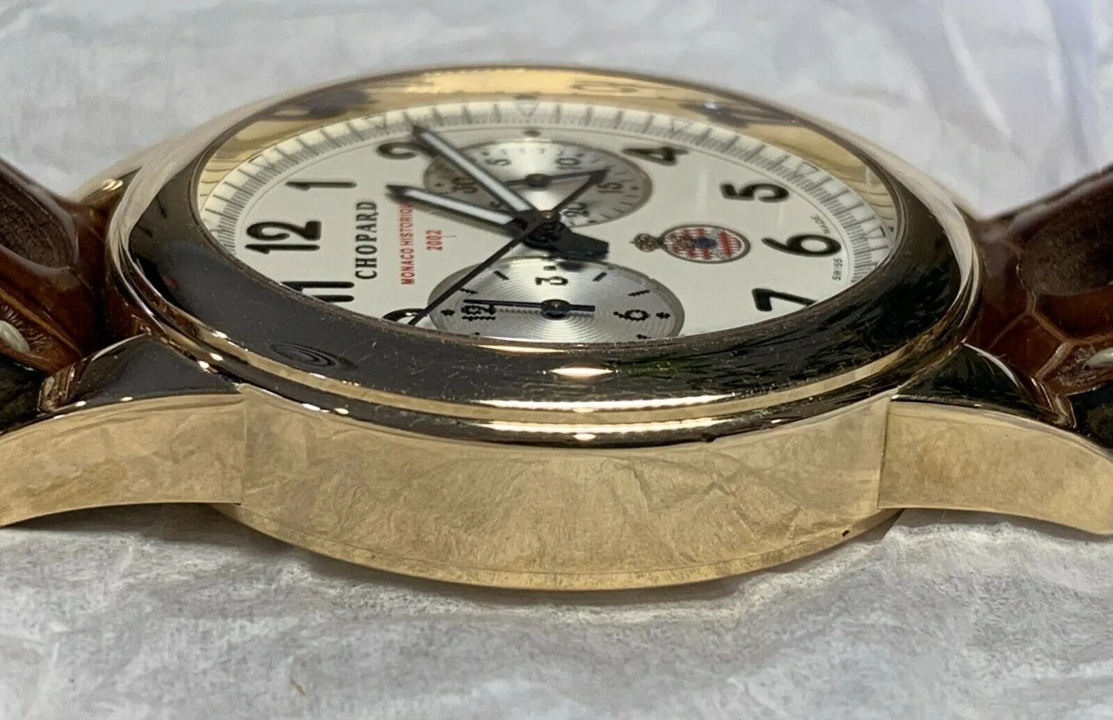 18k Gold CHOPARD Grand Prix Monaco Historique 2002 Reference:  16/1256