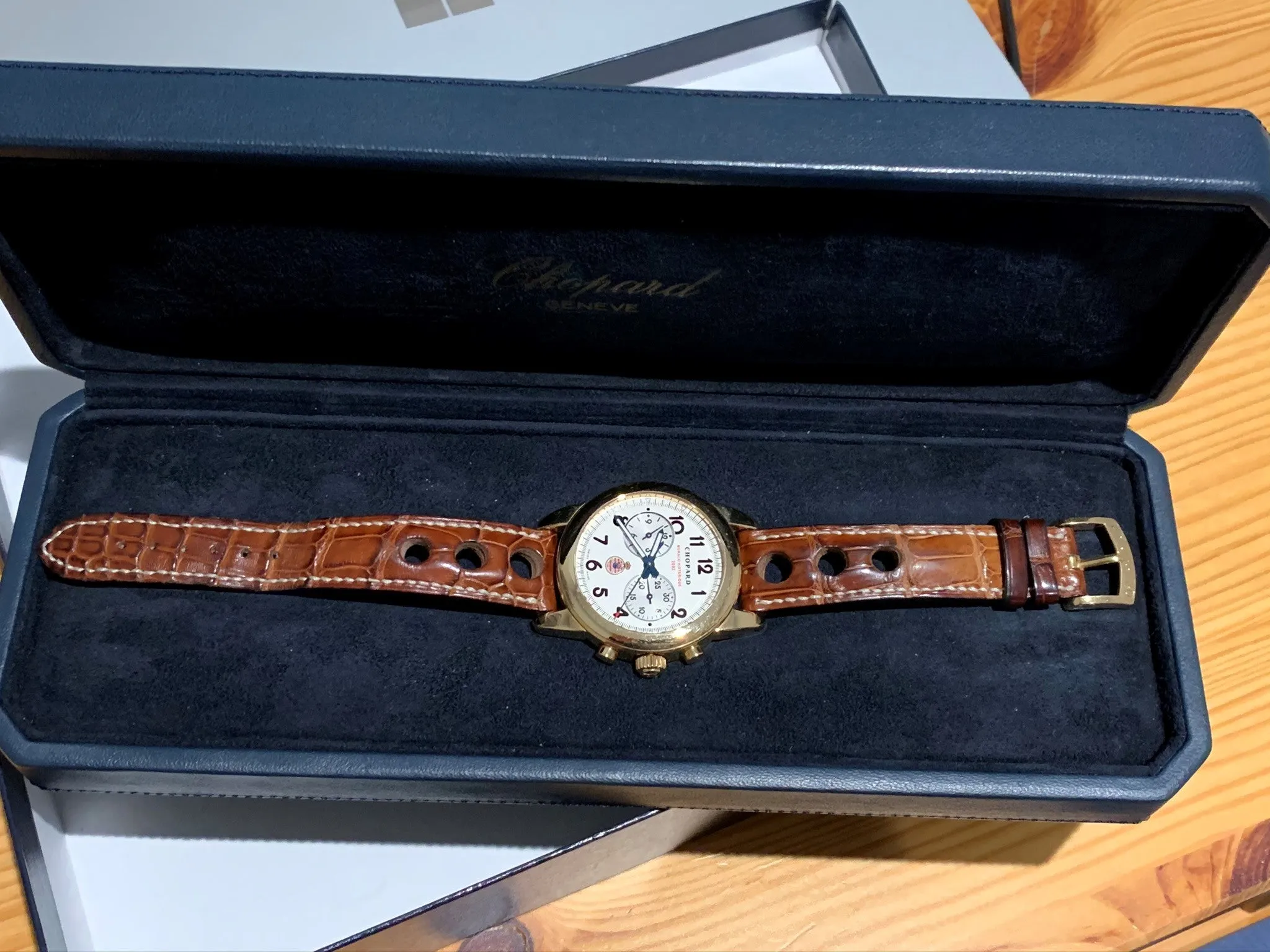 18k Gold CHOPARD Grand Prix Monaco Historique 2002 Reference:  16/1256