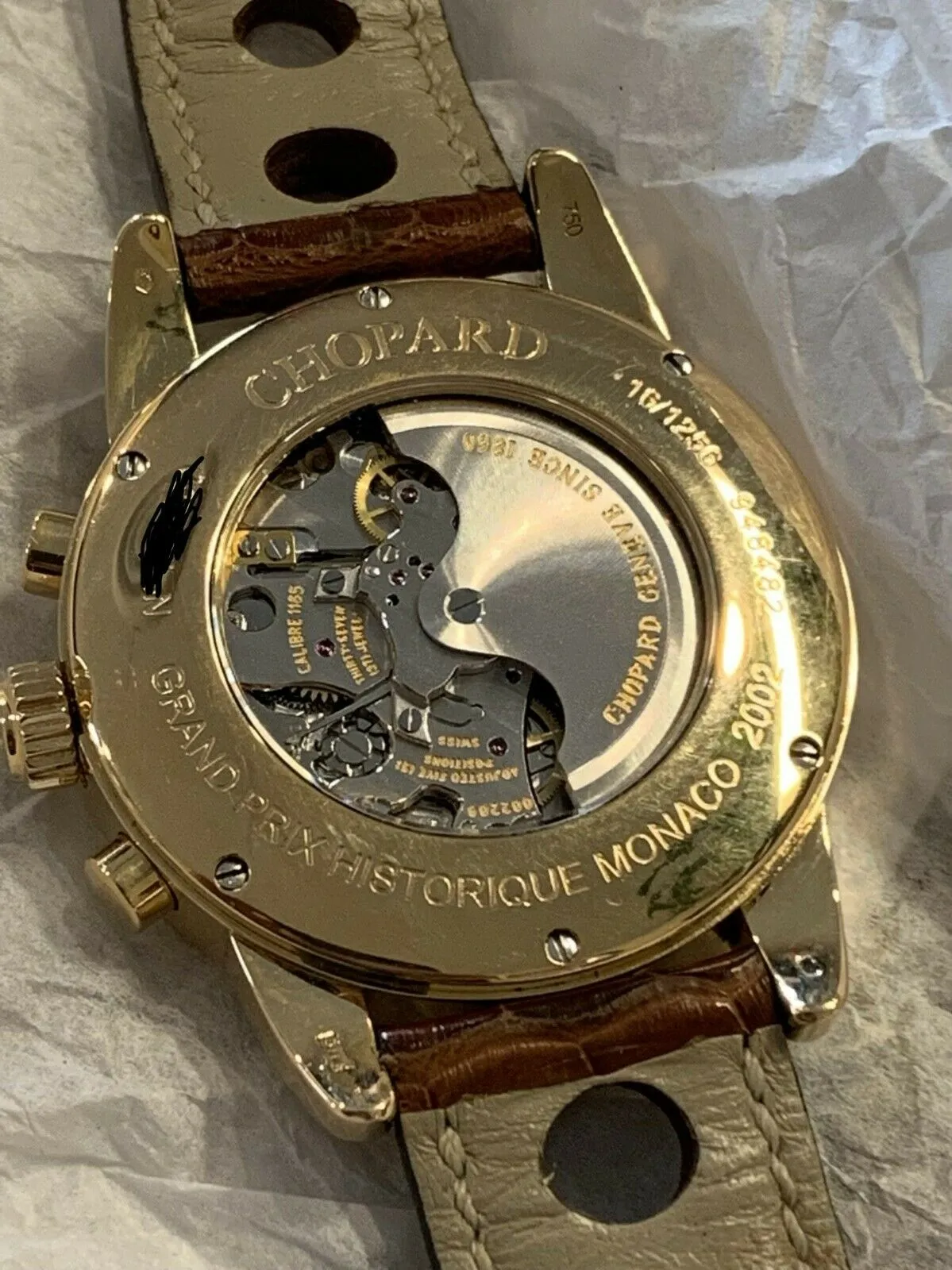 18k Gold CHOPARD Grand Prix Monaco Historique 2002 Reference:  16/1256