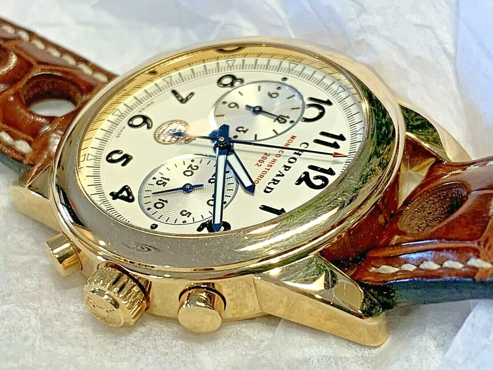 18k Gold CHOPARD Grand Prix Monaco Historique 2002 Reference:  16/1256