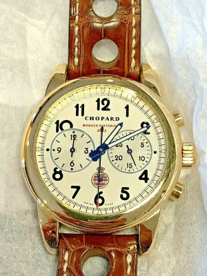 18k Gold CHOPARD Grand Prix Monaco Historique 2002 Reference:  16/1256