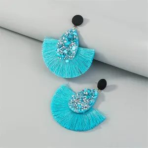 18K Gold-Plated Tassel Drop Earrings