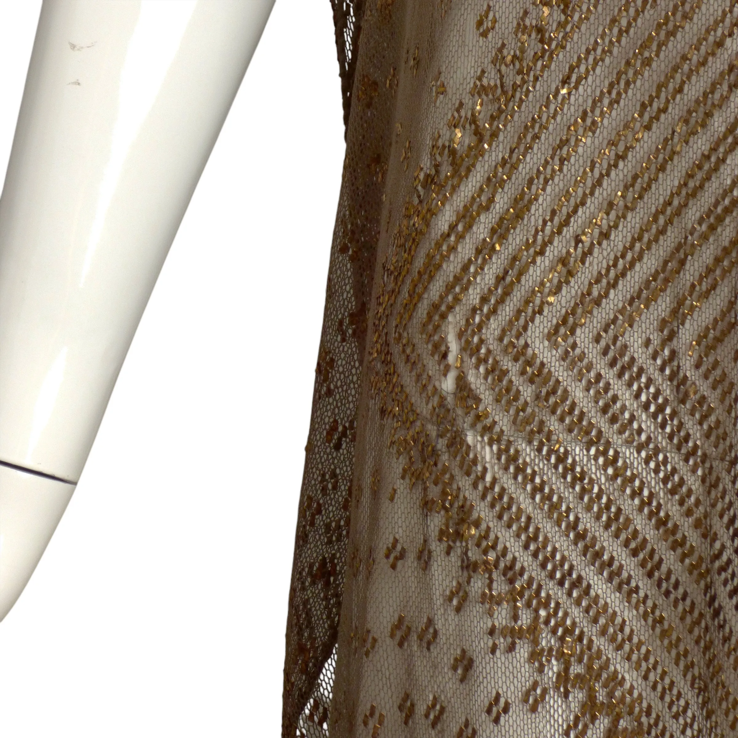 1920s Gold Assuit Tunic, Size 6