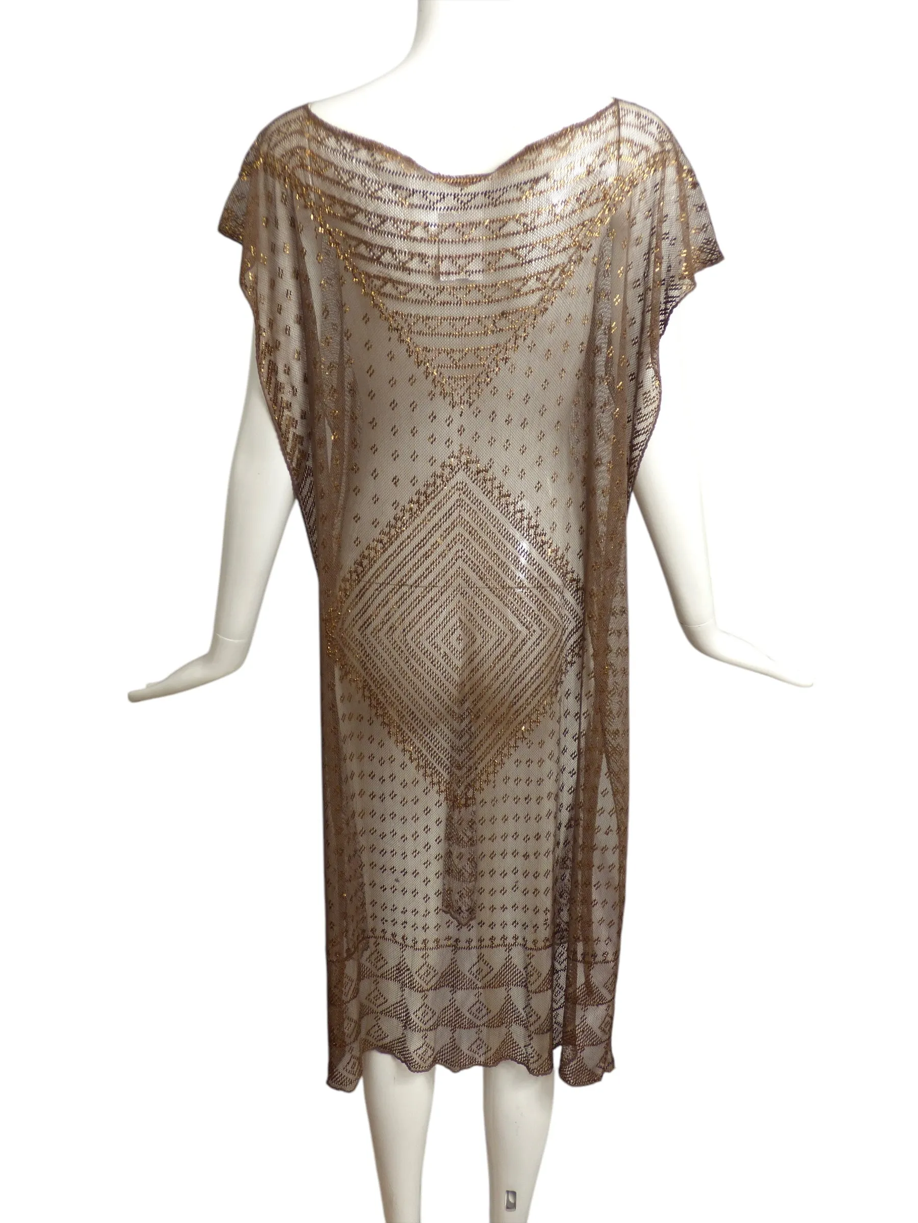 1920s Gold Assuit Tunic, Size 6