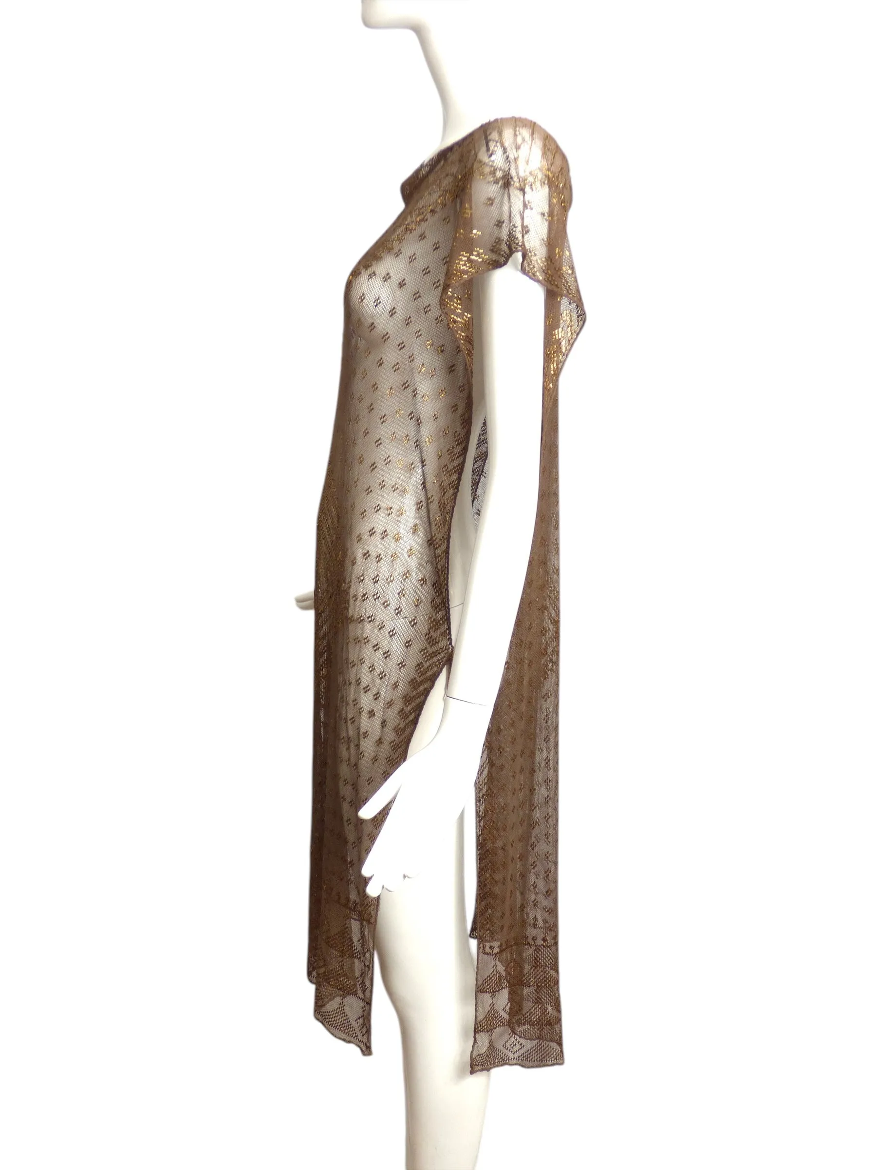 1920s Gold Assuit Tunic, Size 6