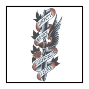 1940 Usaf Vintage Temporary Tattoos