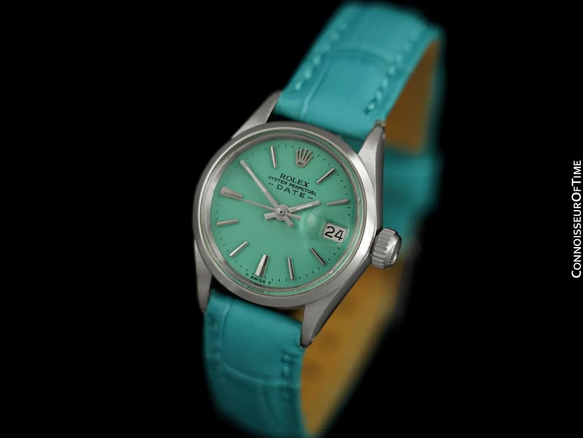 1966 Rolex Classic Vintage Ladies Date Datejust Watch - Stainless Steel