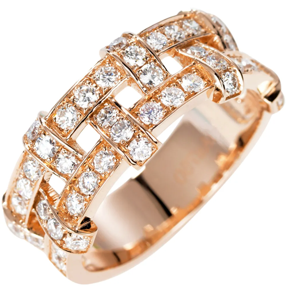 1CTW Diamond Weave Pattern Fancy Ring