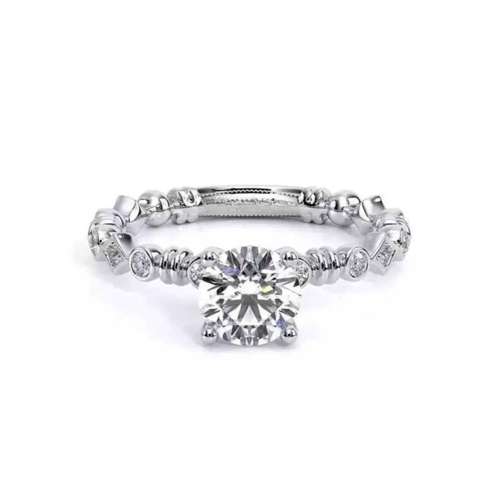 2.0 Ct Round Cut D Color Diamond Engagement Ring