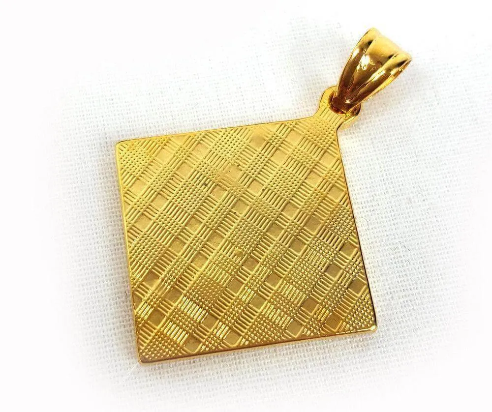 24k Gold Plated Muslim Pendant Copper Necklace