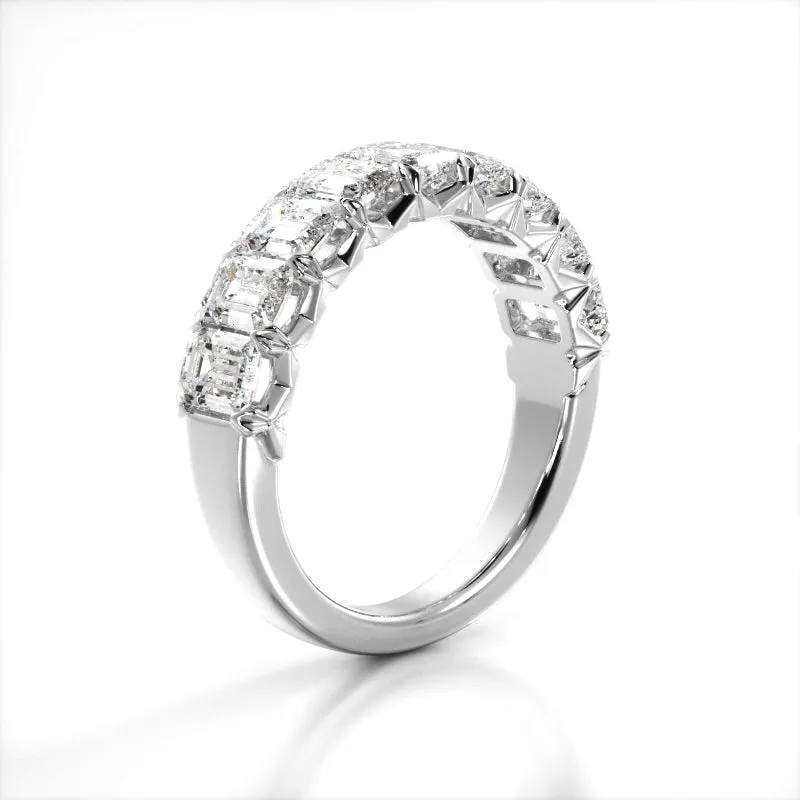 2.52 ct. Emerald Diamond Wedding Band