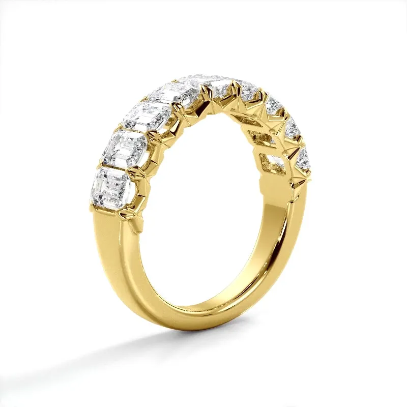 2.52 ct. Emerald Diamond Wedding Band