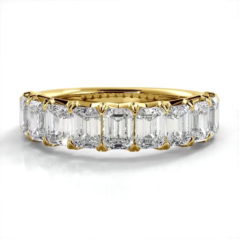 2.52 ct. Emerald Diamond Wedding Band