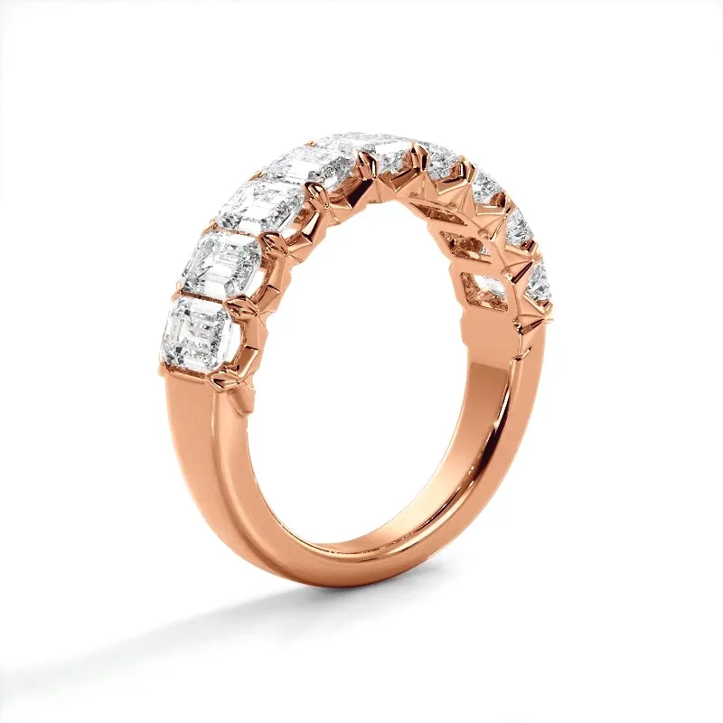 2.52 ct. Emerald Diamond Wedding Band
