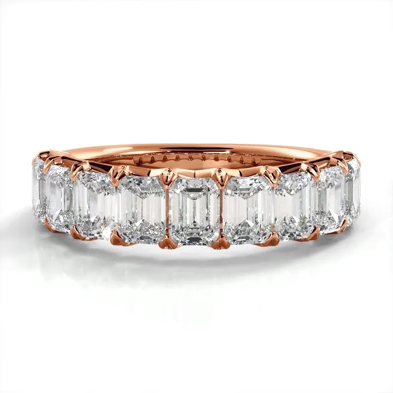 2.52 ct. Emerald Diamond Wedding Band
