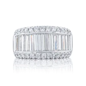 2.53ctw Baguette Channel Diamond Band