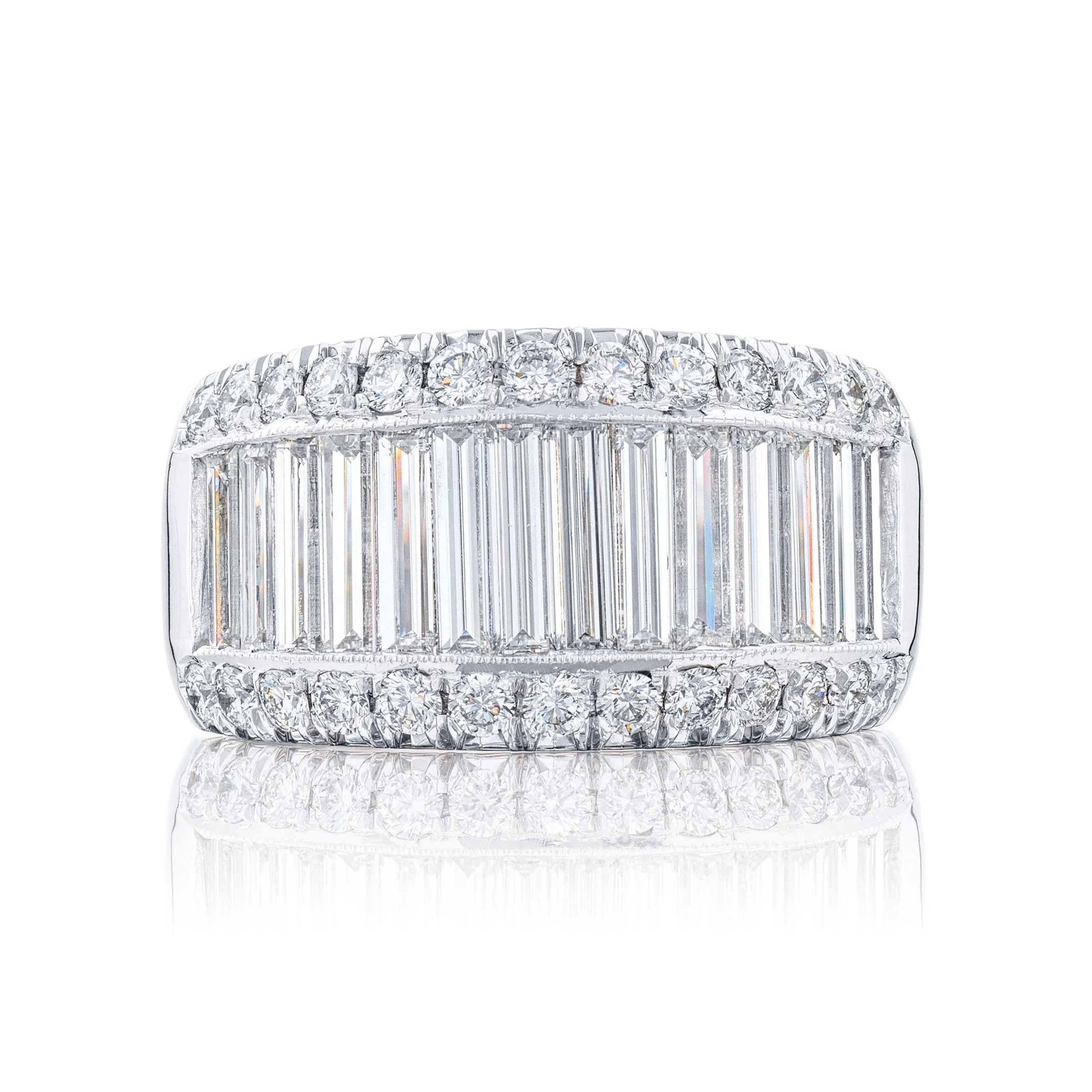 2.53ctw Baguette Channel Diamond Band