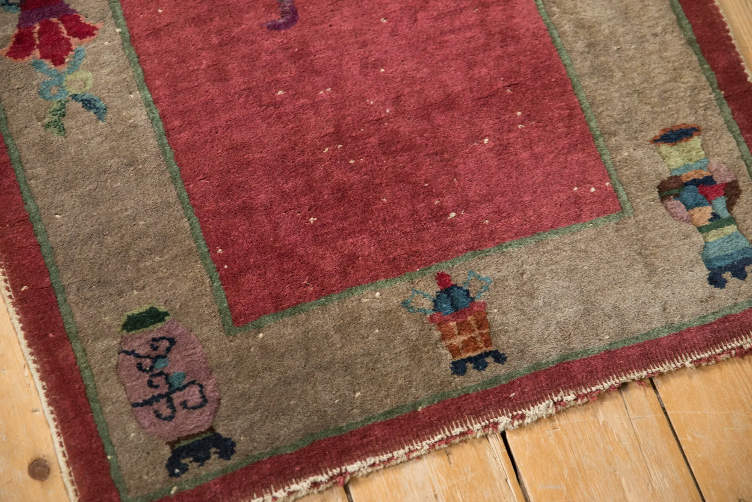 2x4.5 Antique Art Deco Rug Runner