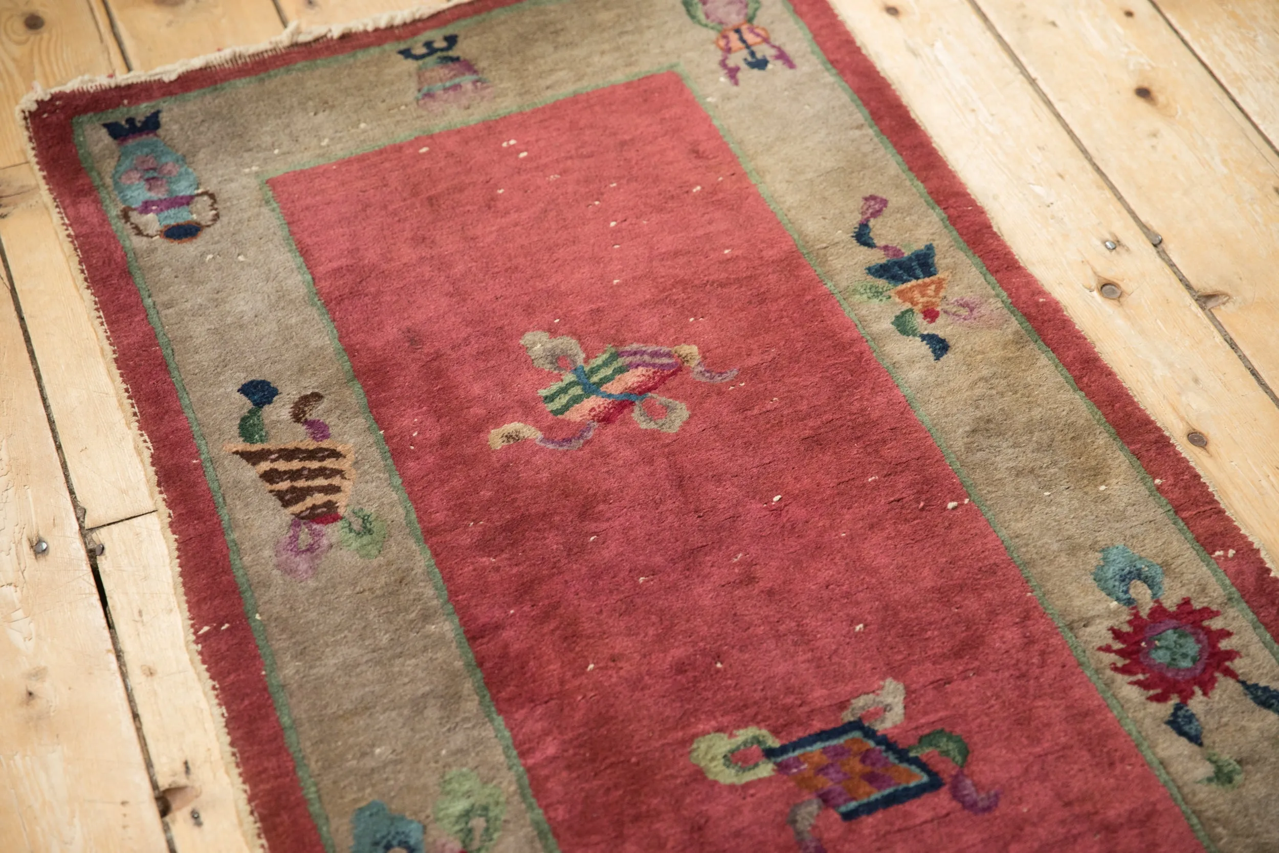 2x4.5 Antique Art Deco Rug Runner