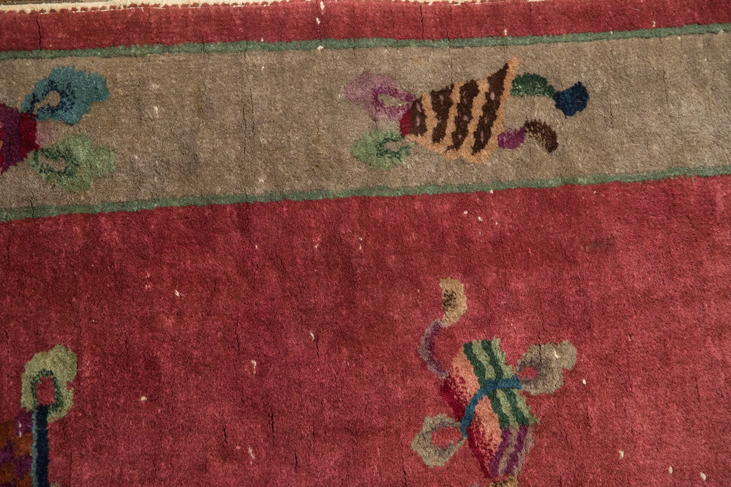 2x4.5 Antique Art Deco Rug Runner