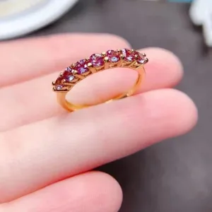 3mm Seven Stone Alexandrite Wedding Band