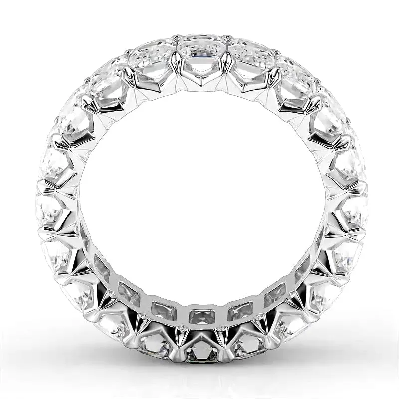 6.0 ct Emerald Cut Diamond Eternity Band