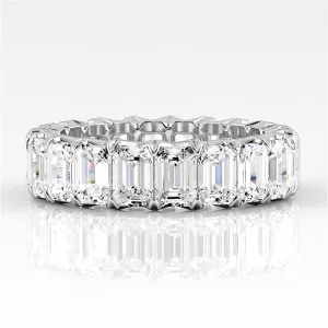 6.0 ct Emerald Cut Diamond Eternity Band