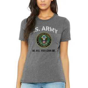 Army Ladies Vintage T-Shirt (Deep Heather)
