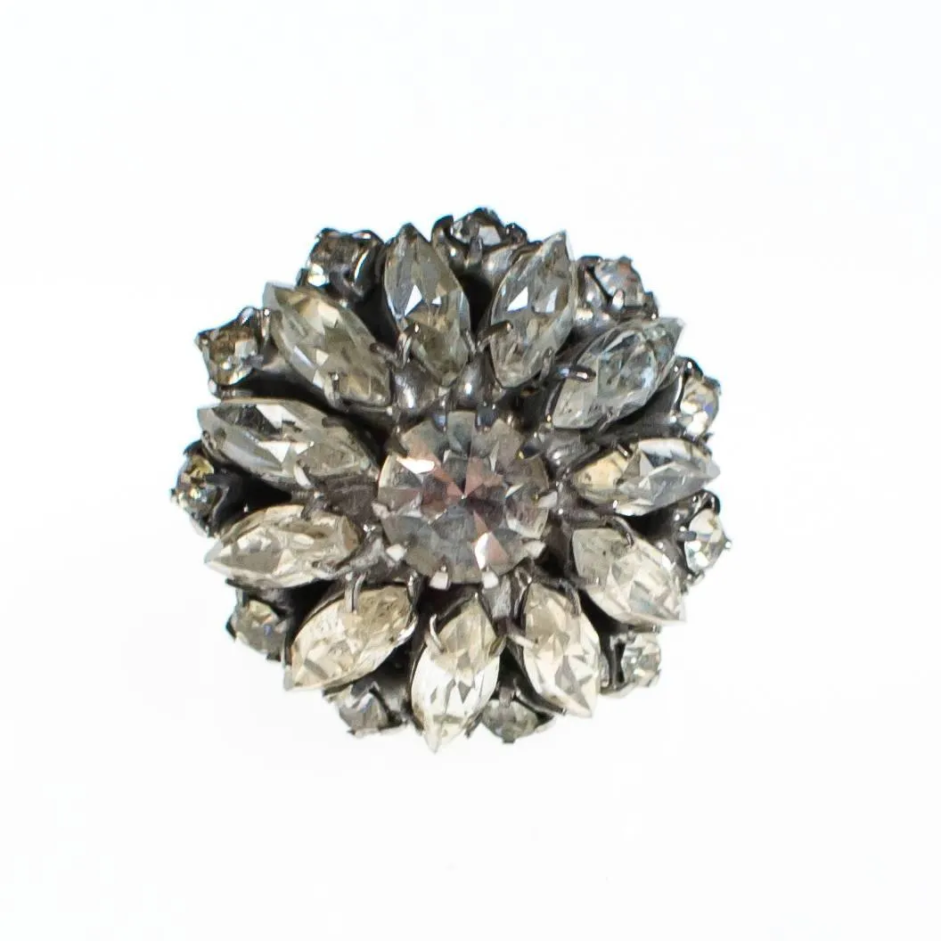 Art Deco Crystal Rhinestone Ring
