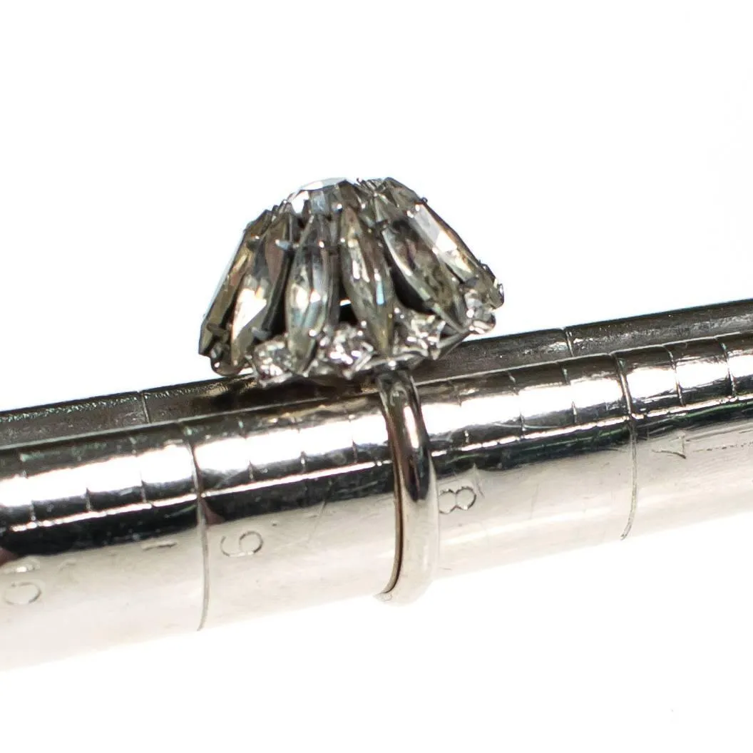 Art Deco Crystal Rhinestone Ring