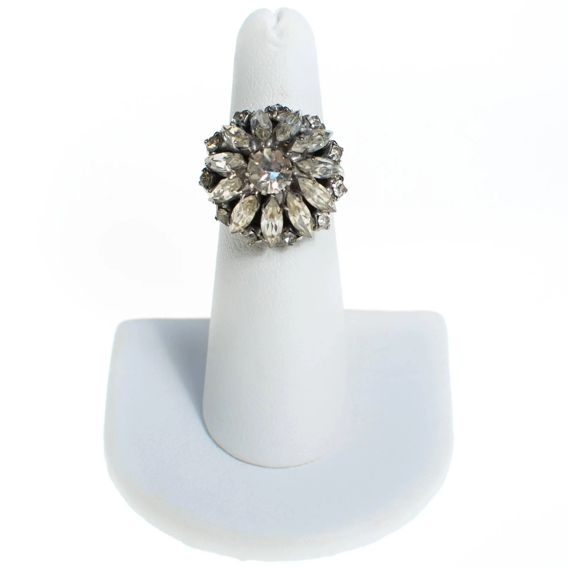 Art Deco Crystal Rhinestone Ring