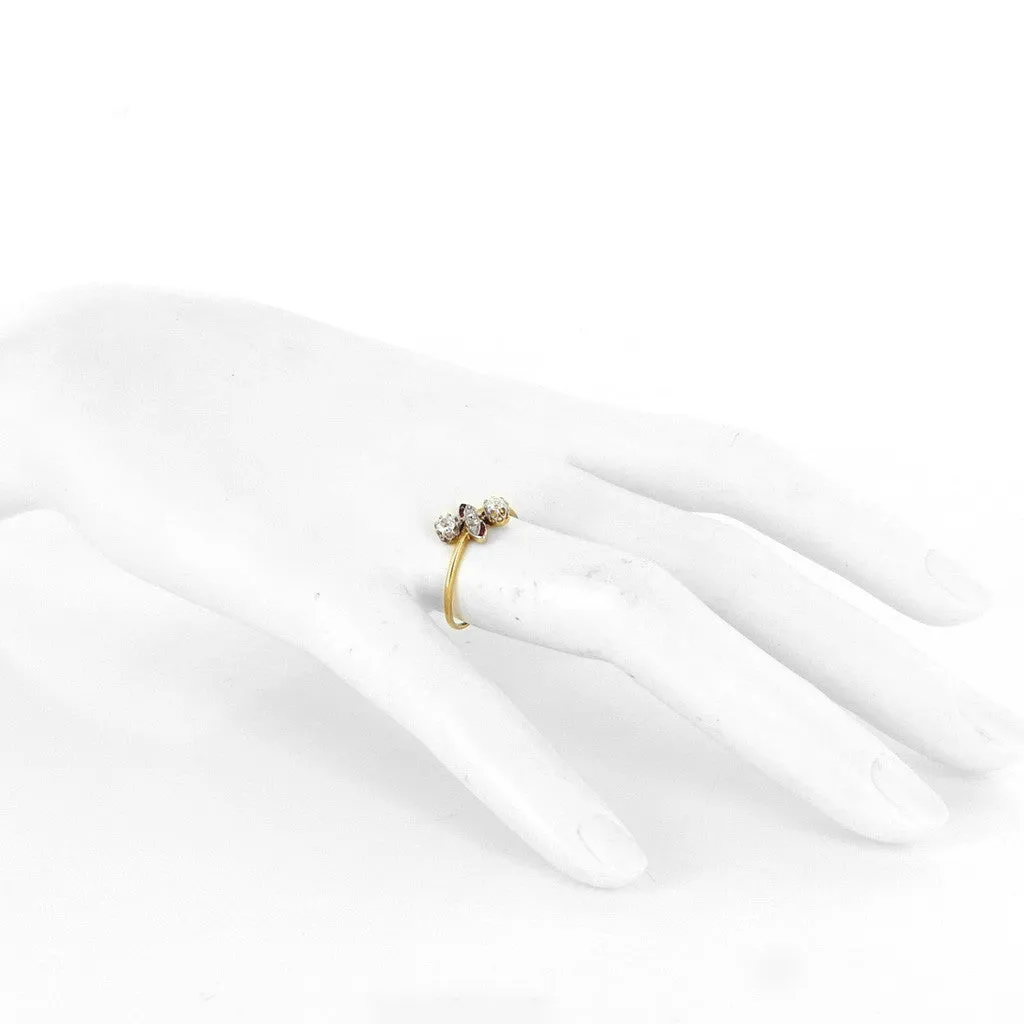 Art Deco Diamond Ruby Ring