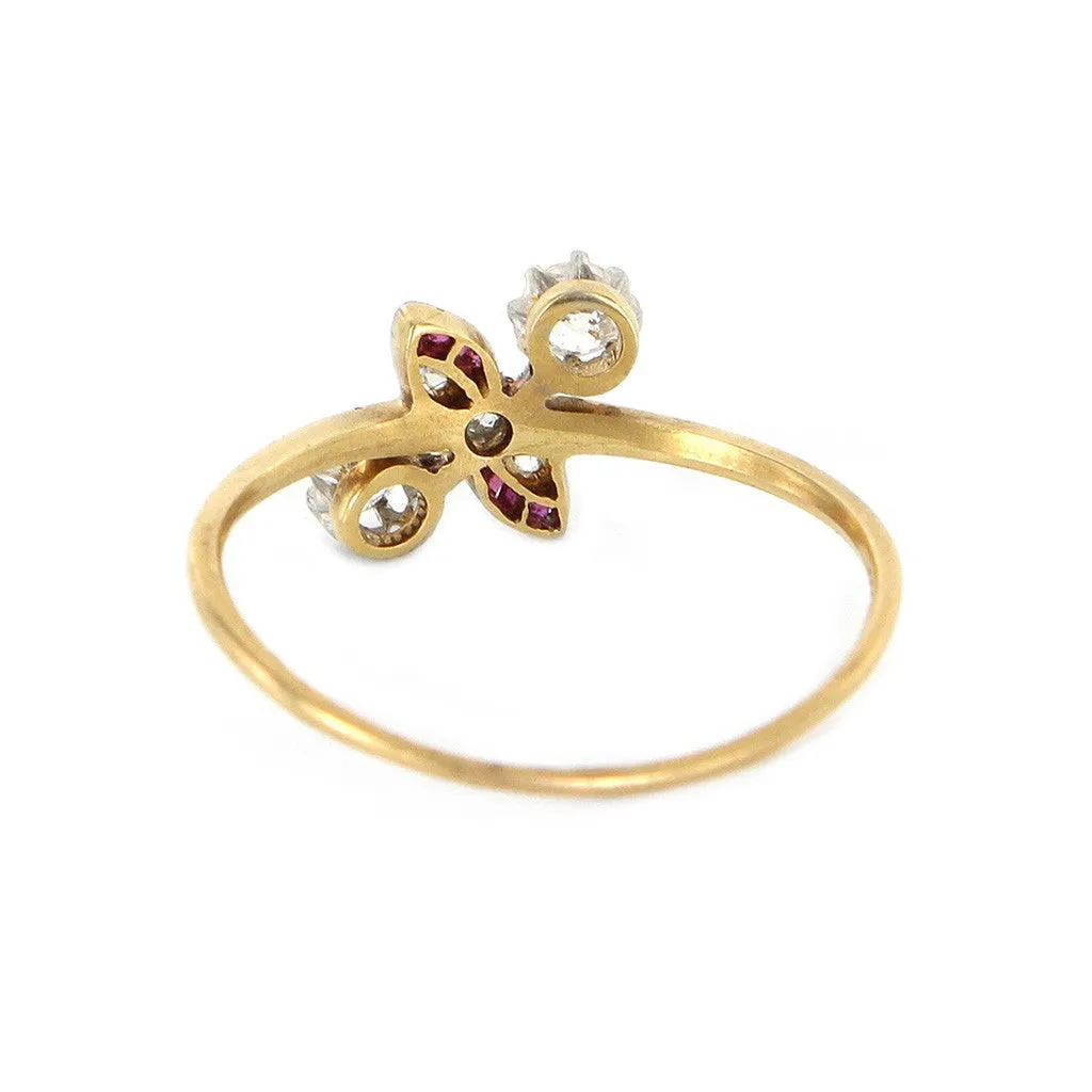 Art Deco Diamond Ruby Ring