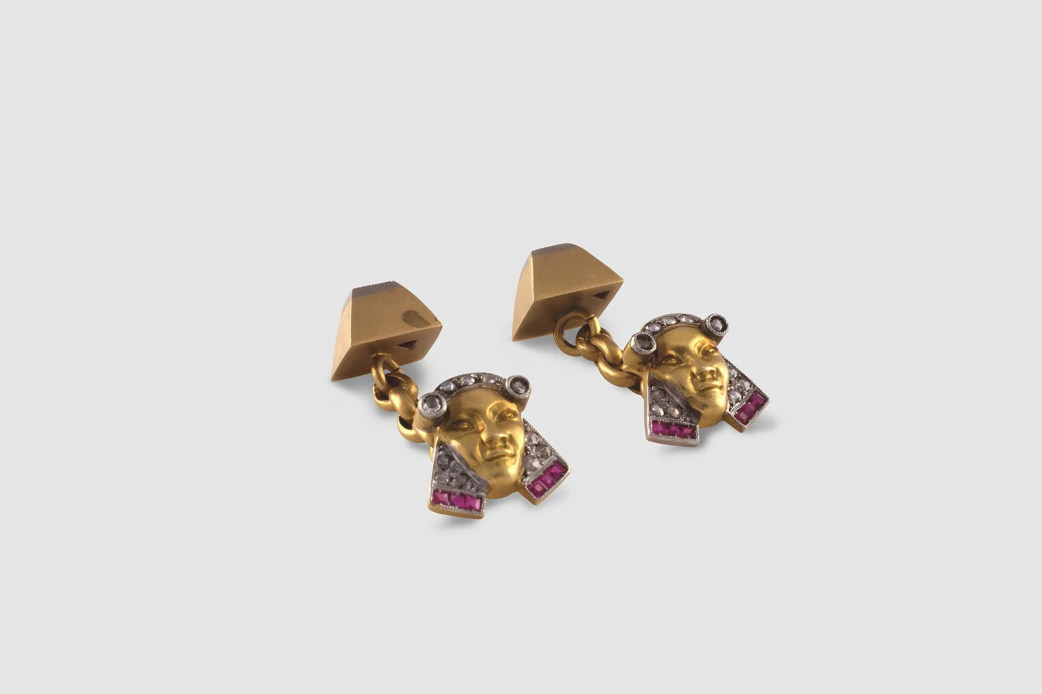 Art Deco Egyptian Revival Cufflinks