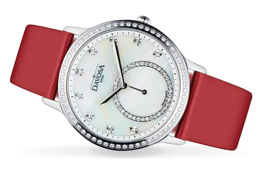 Audrey Quartz Swiss-Made White Ladies Dress Watch 16755765