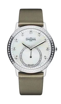 Audrey Quartz Swiss-Made White Pearl Ladies Dress Watch 16755725