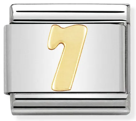 Authentic Nomination - Gold - Number 7