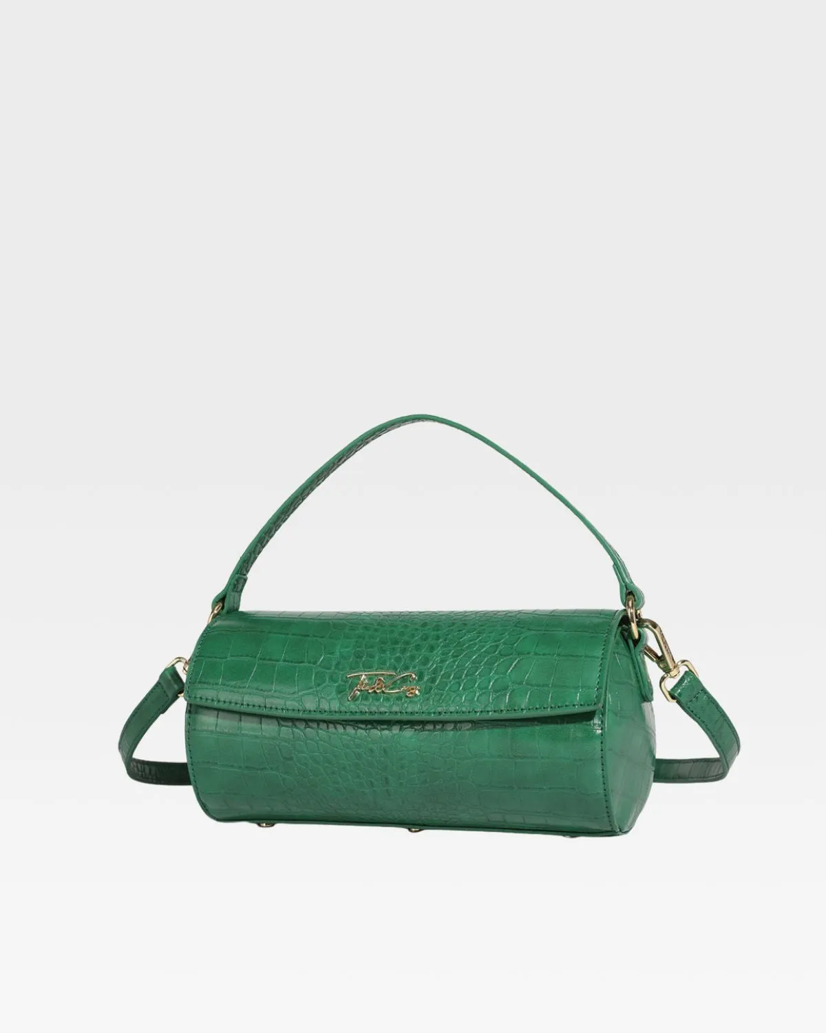 Barrel Purse in Emerald Green
