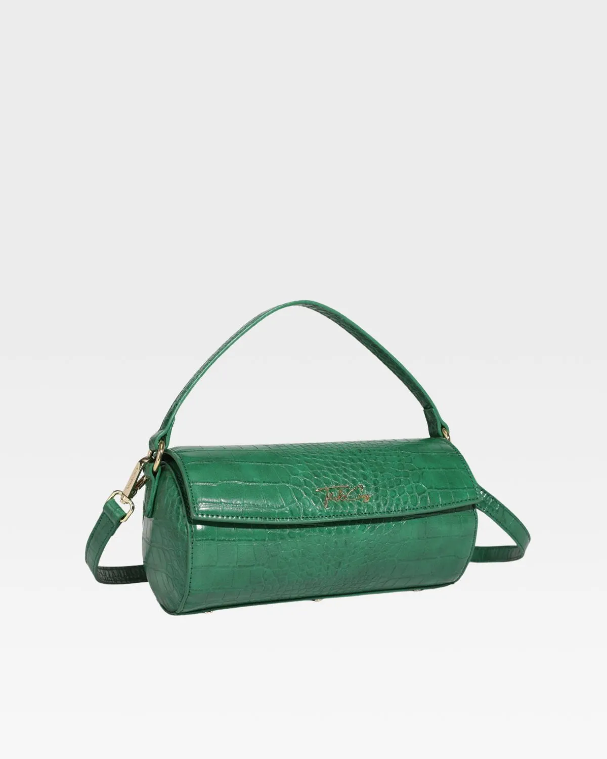 Barrel Purse in Emerald Green