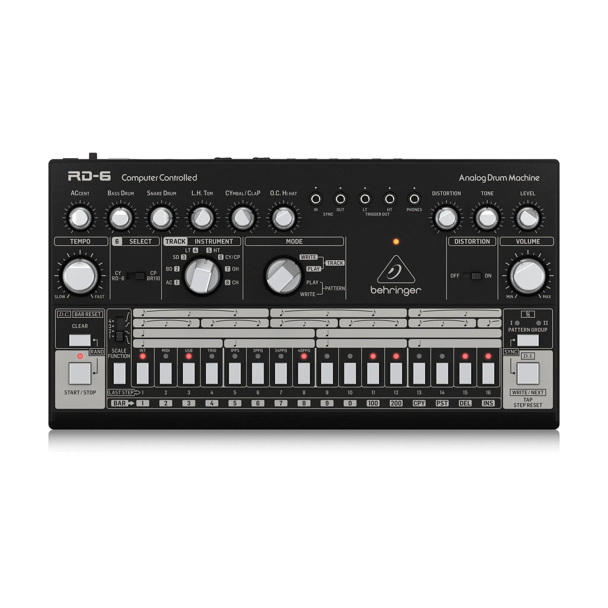 Behringer RD-6-BK Electronic Drum Controller, Black
