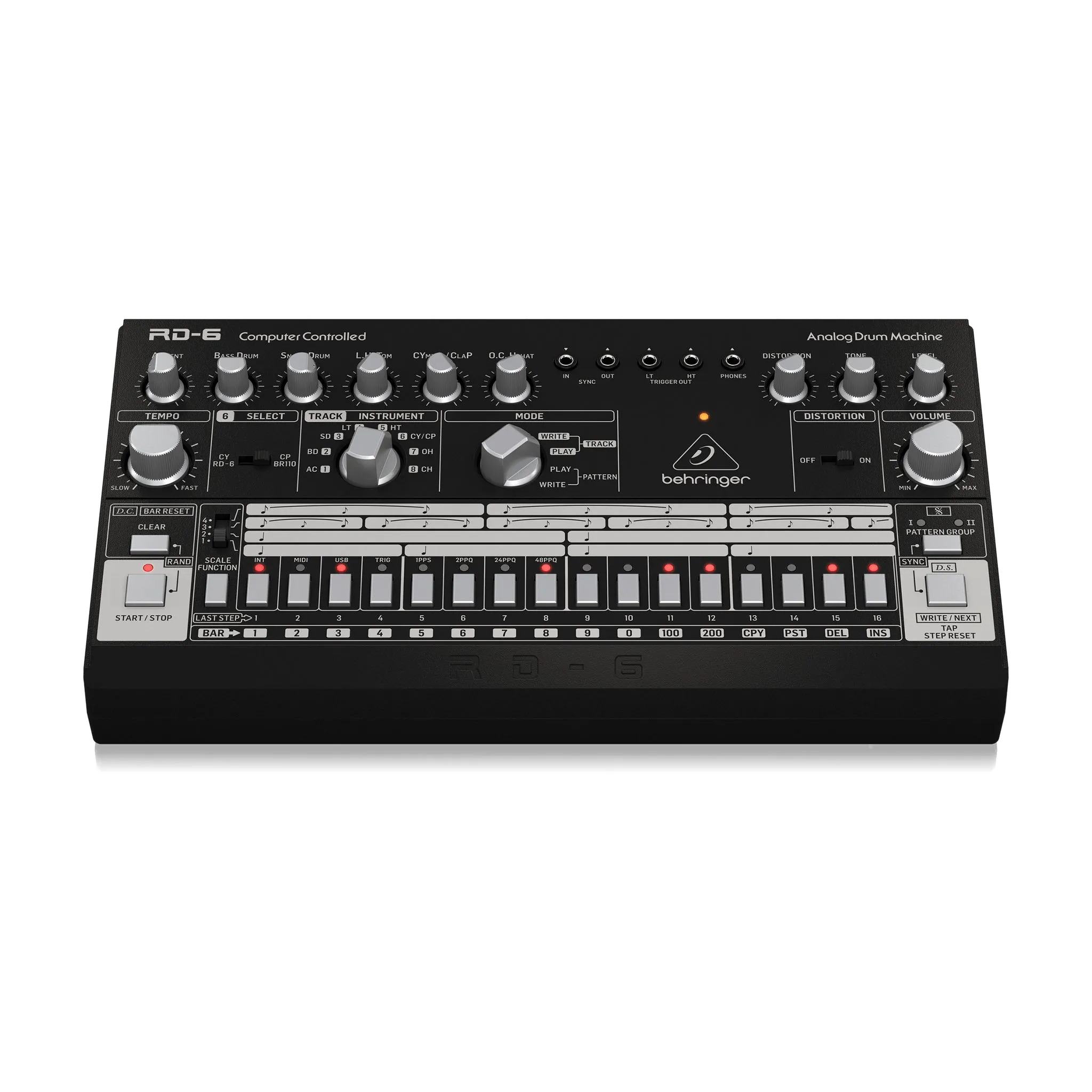 Behringer RD-6-BK Electronic Drum Controller, Black