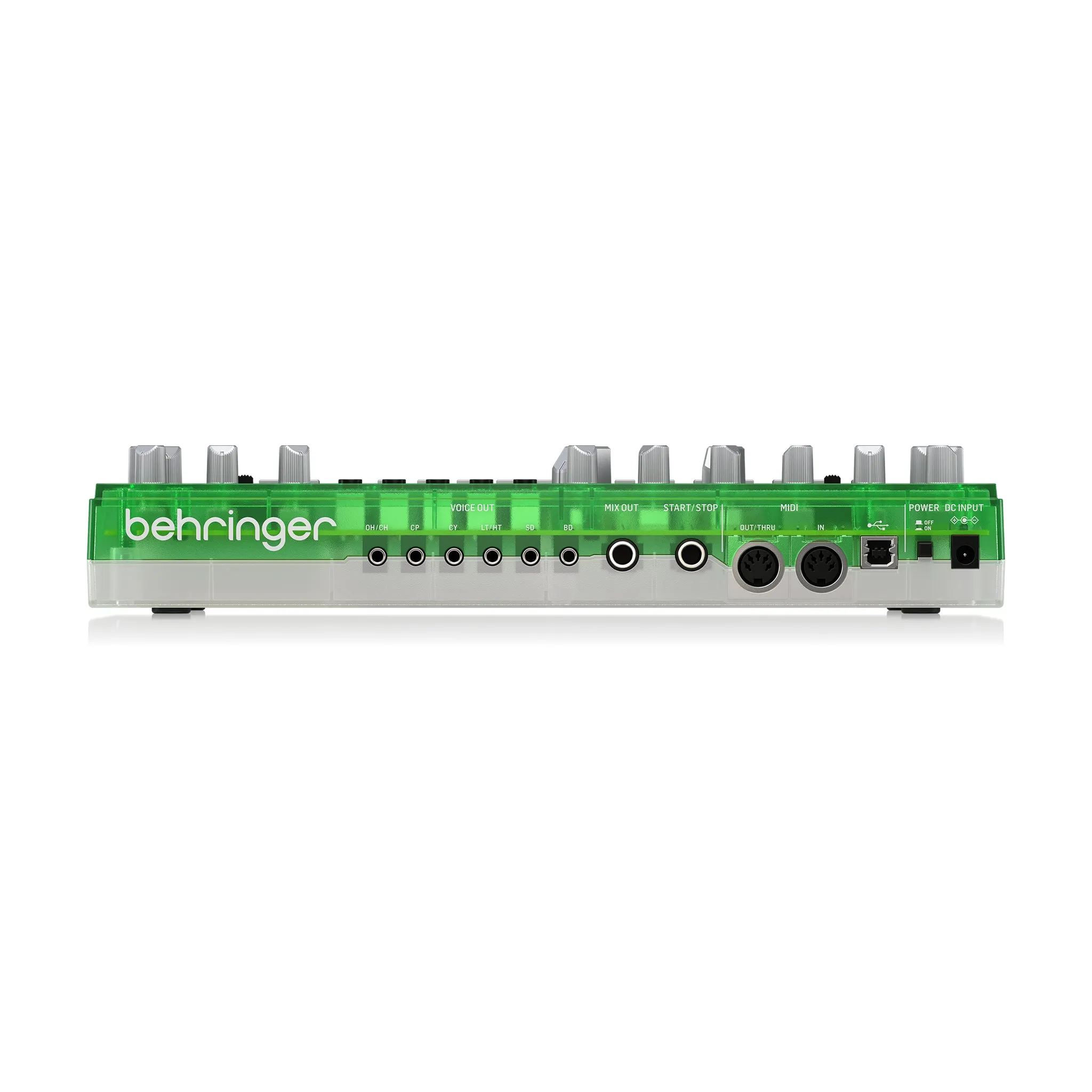 Behringer RD-6-LM Analog Drum Machine, Green Translucent