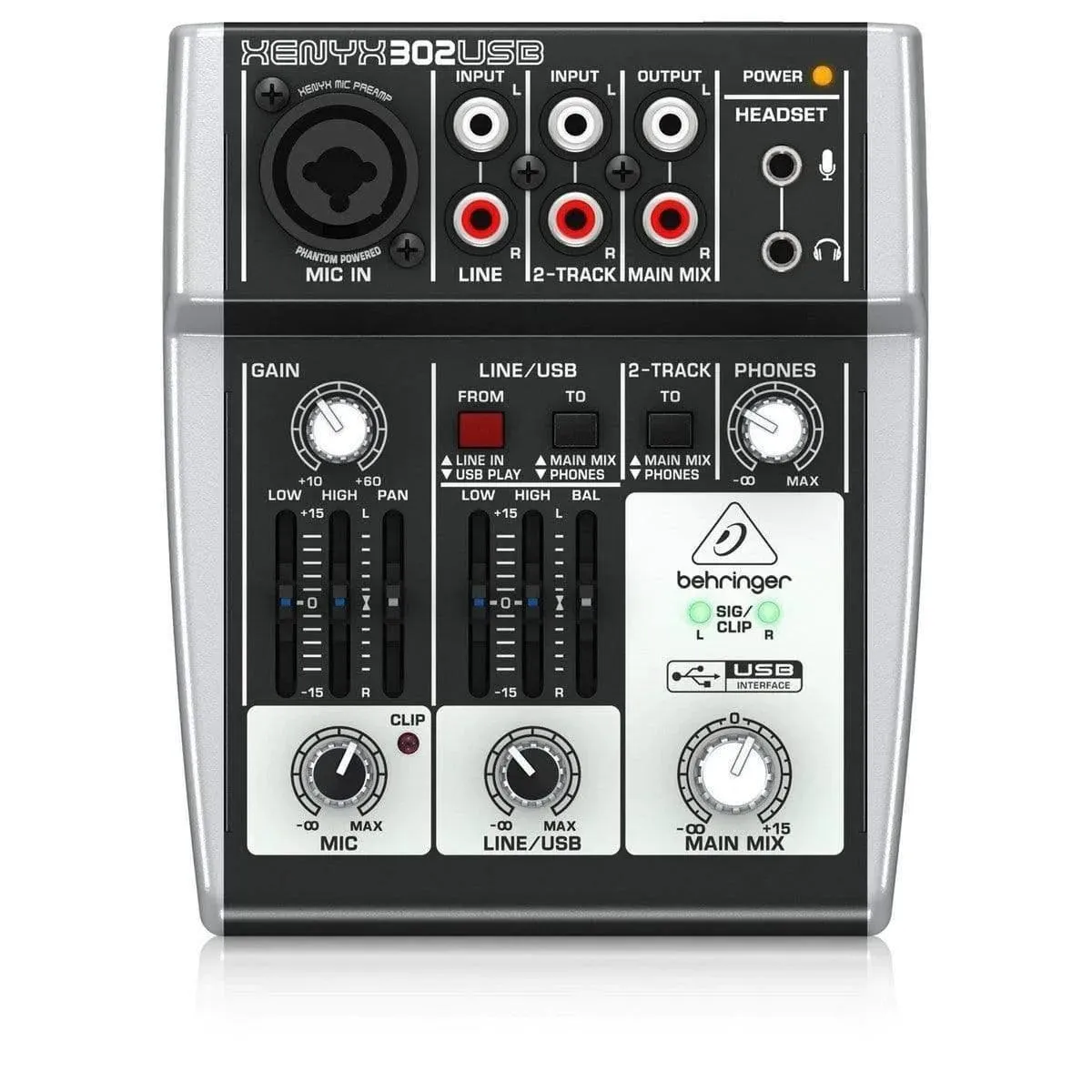 Behringer Xenyx 302USB Analog Mixer