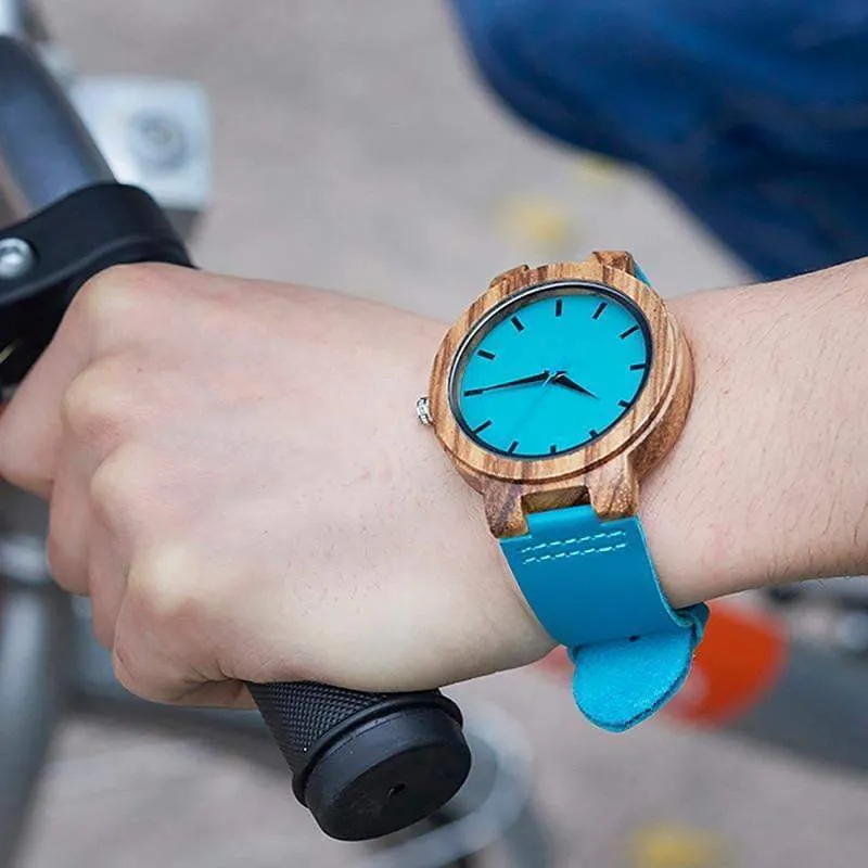 BOBO BIRD Classic Zebra Wood Watch