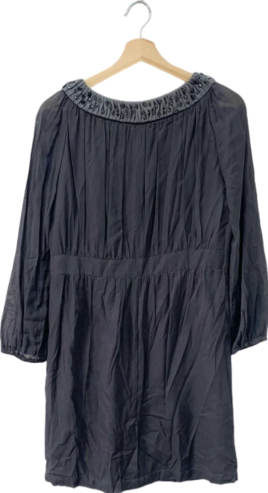 Boden Charcoal Embellished Dress Size UK 12